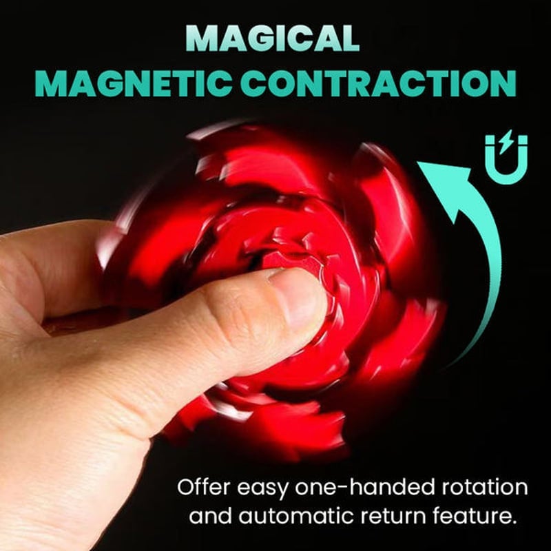 Magnetic Fidget Spinner with Transforming Armor
