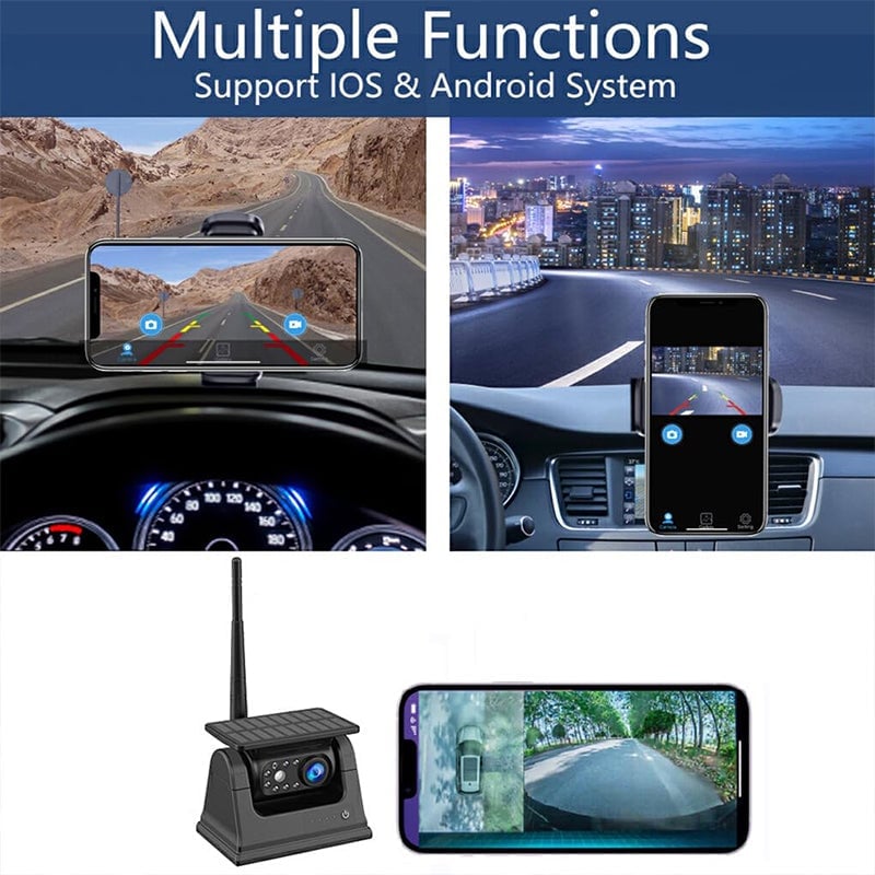 Sakerplus WiFi Solar Wireless Backup Camera