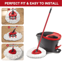 Triangular disc floor brush rotating mop head