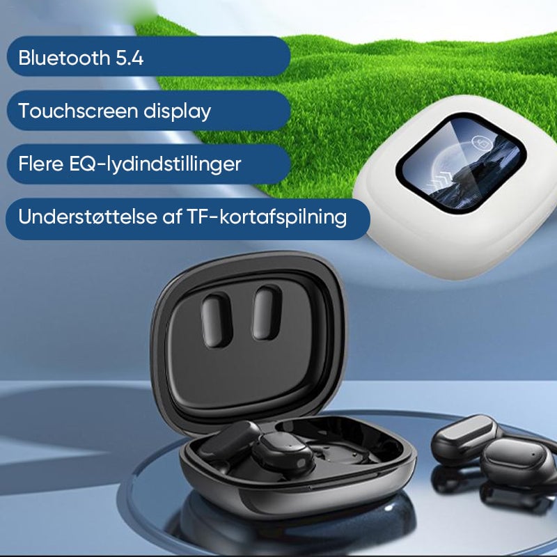 Trådløse Bluetooth-øretelefoner med åbent øre