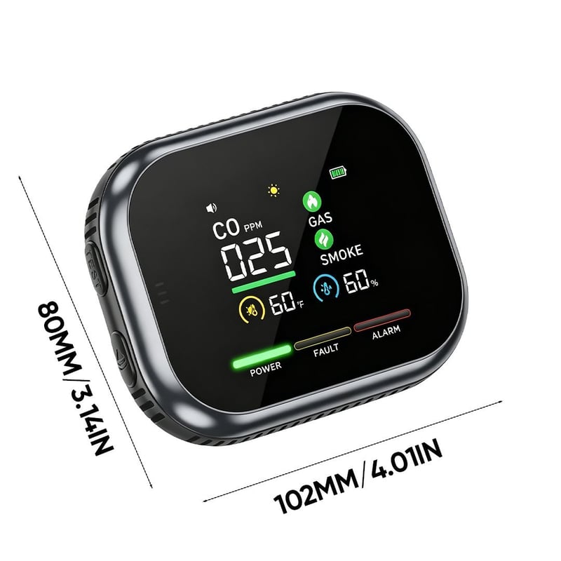 🛡️6-in-1 Combustible Gas Detector