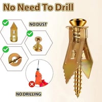 Self-Drilling Drywall Expansion Anchors with Screws