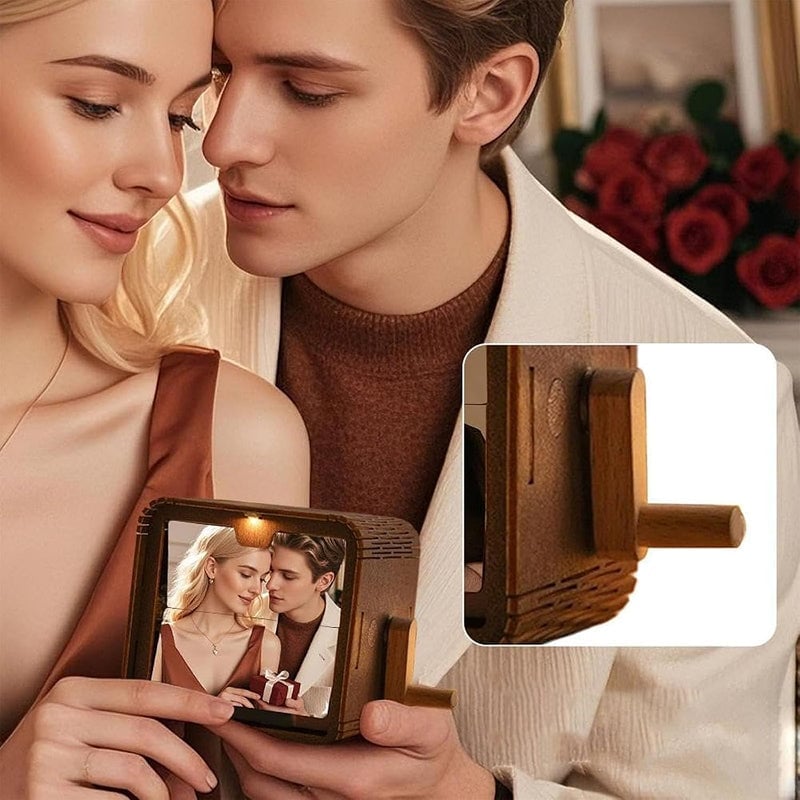 Hölzerne personalisierte Leucht-Daumenkino-Fotomaschine