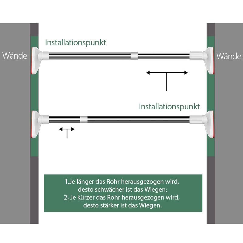 🥼🧥Teleskopkleidung Rod aus Edelstahl