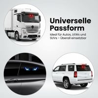 Solarbetriebene LED-Warnleuchte fürs Auto