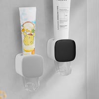 Wall-mounted toothpaste squeezer