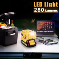 200W Power Inverter for Dewalt/Makita/Milwaukee/Ryobi 18-20V to 120V Adapter