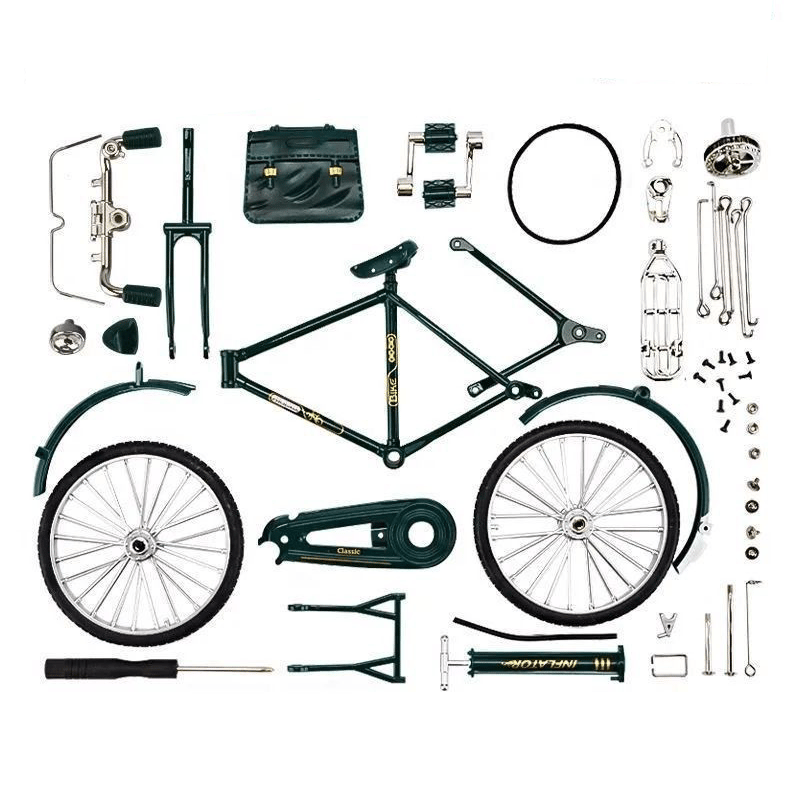 51 PCS DIY Retro Bicycle Model