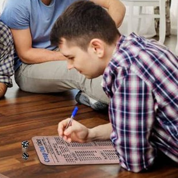 Resultattavle med terningkast