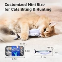Bite-Sized Realistic Flopping Fish Cat Toys