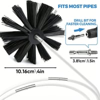 Felt Chimney Brush Cleaning Kit