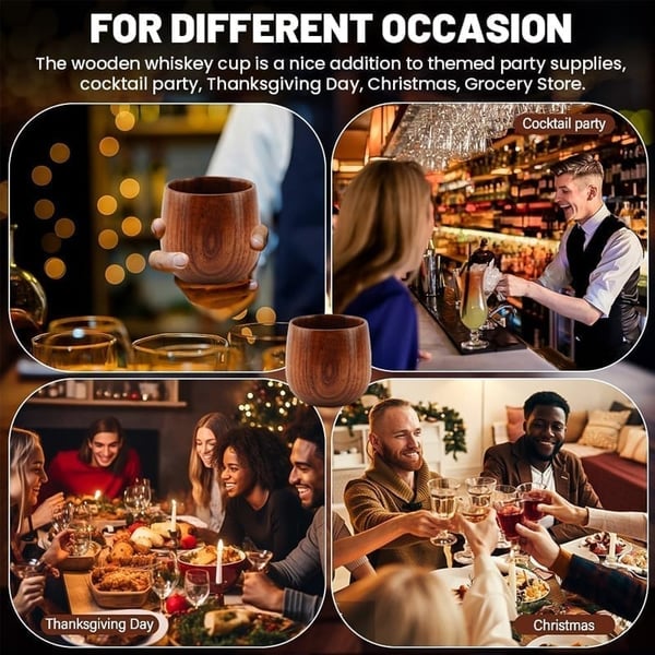 Charred Jujube Wood Cups