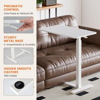 Kexon™ Hidden Casters Adjustable Bedside Table