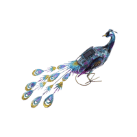 Solar Powered Peacock Garden Statue