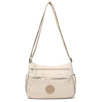 Solid Color Fashionable Multi-pocket Zipper Crossbody Bag