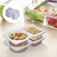 Wiederverwendbarer Snackbehälter mit Deckel (2 Fächer)