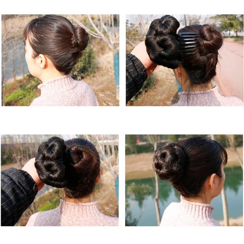 Bun pruik clip
