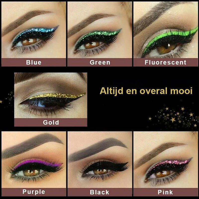 Waterdichte en herbruikbare eyeliner en wimpersticker