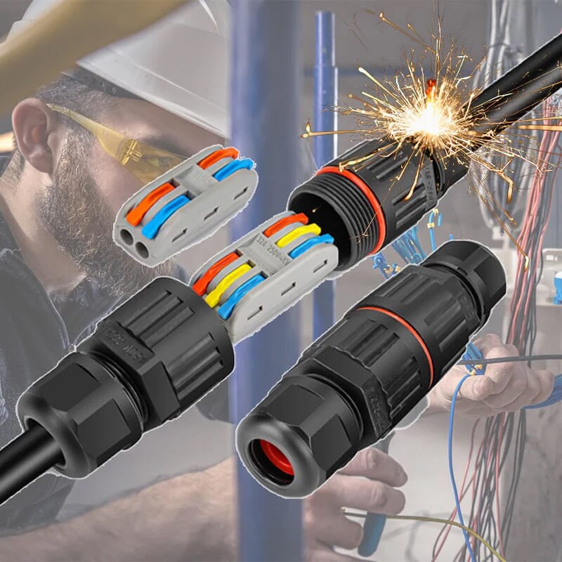 Waterdichte elektrische draadconnector voor buiten