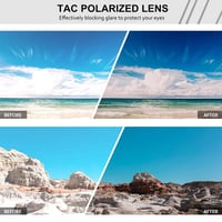 Polarized Square Sunglasses with Wrap-Around Design