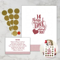 Valentine's Scratch Off Advent "14 things I love about you!"
