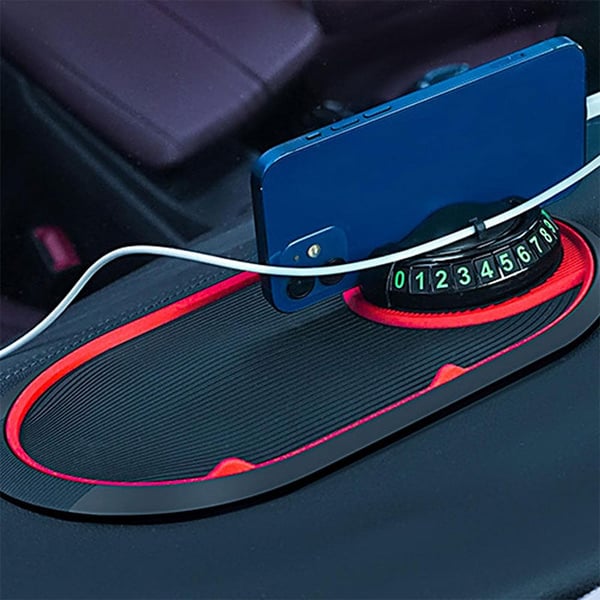 Multifunctional 4-in-1 car phone anti-slip mat