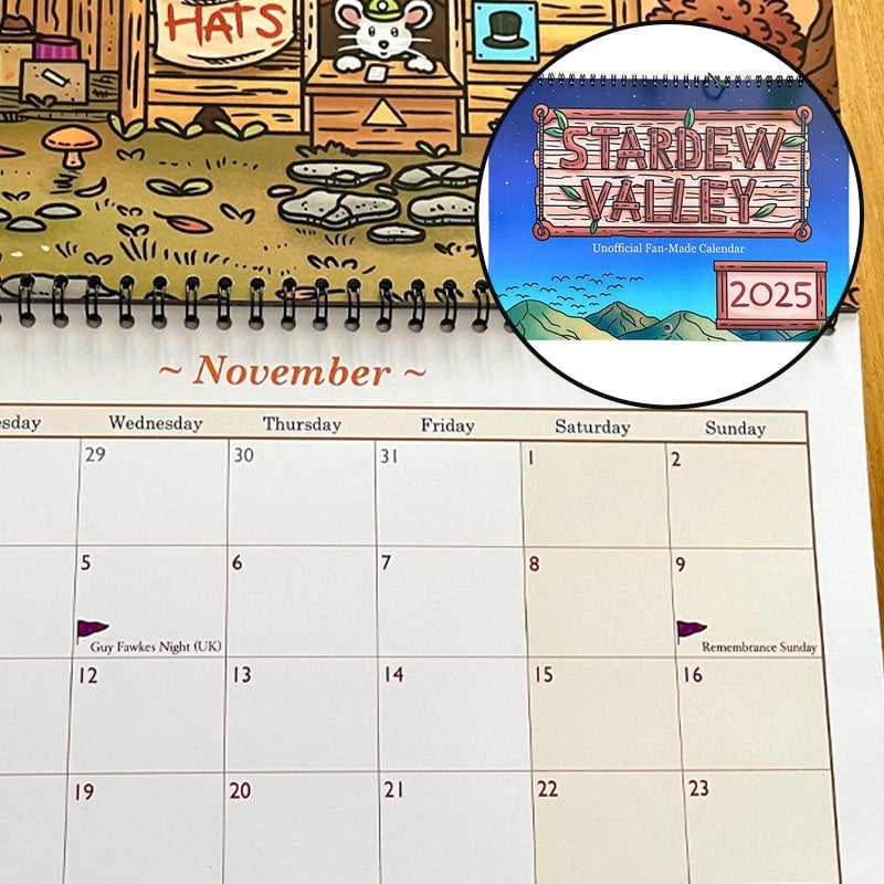 2025 Stardew Valley Fan Made Wall Calendar