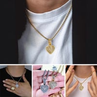Hip Hop Heart Necklace
