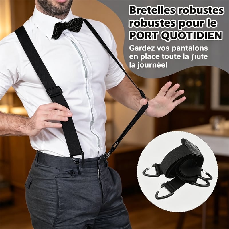 Bretelles Homme 4 Clips