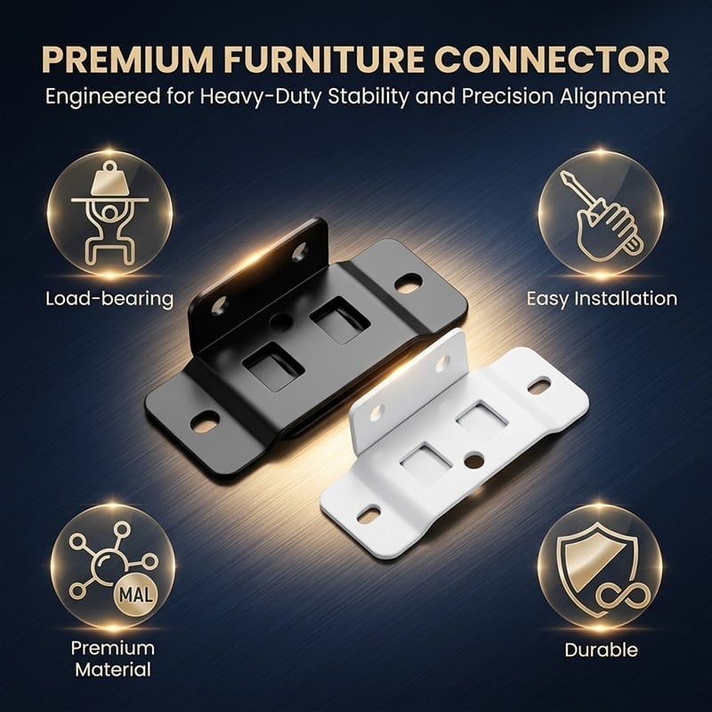 2-in-1 Iron Buckle Corner Brackets