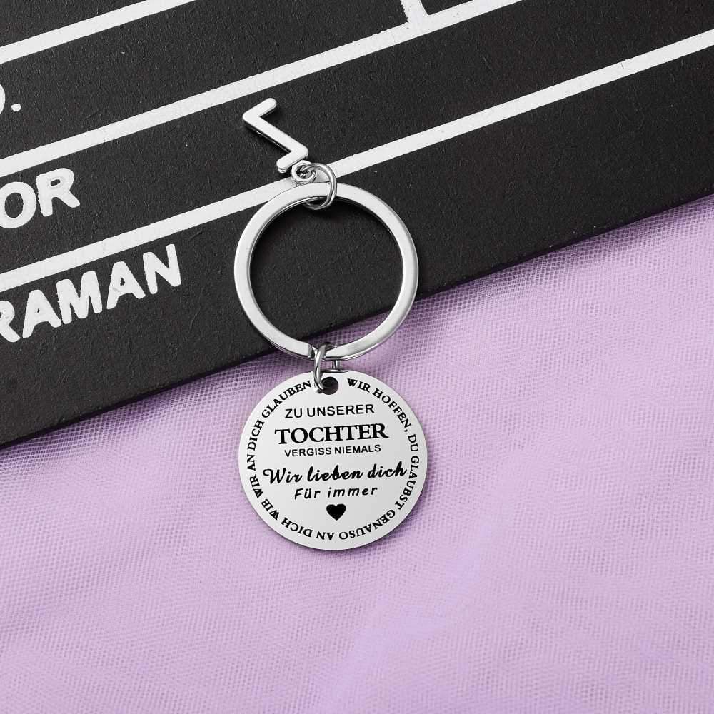 Zu meinem Sohn / meiner Tochter Schlüsselbund（German keychain）