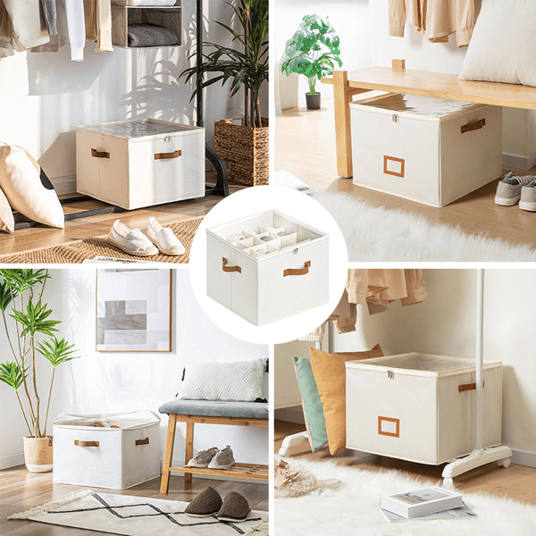 16-Grid Foldable Cloth Shoe Box