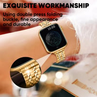 ​​iWatch Butterfly Clasp Metal Case Band
