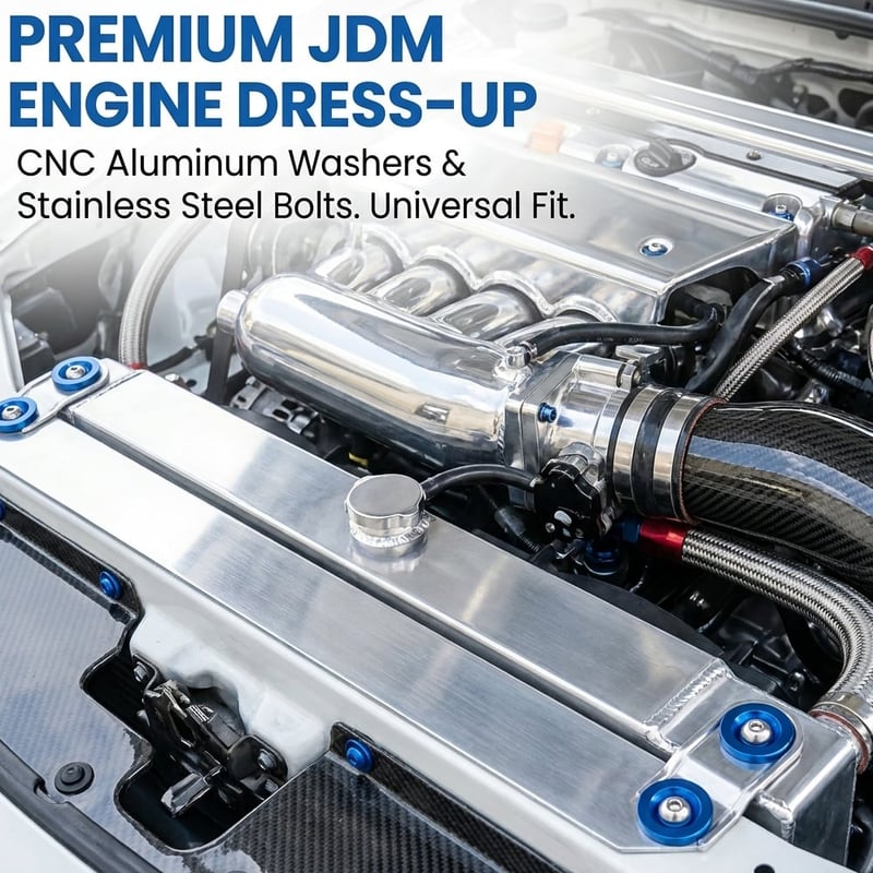 JDM Nickel Plated Bolt Washer Kit