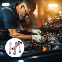 Sakerplus Maintenance Double-ended Square Ratchet Wrench