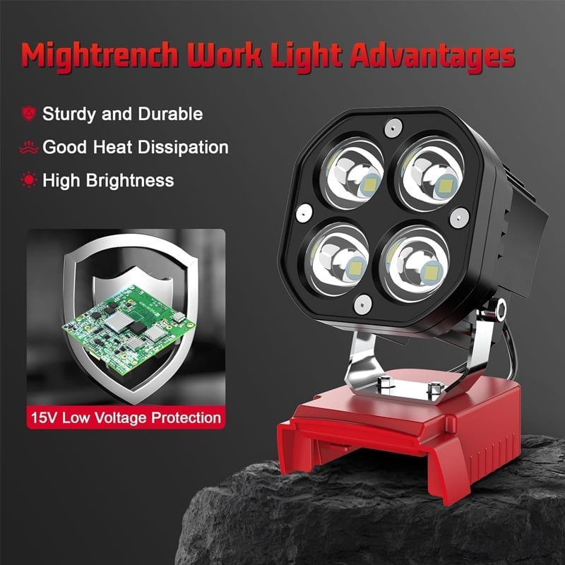 💡 Portable LED Work Light for 18V Battery