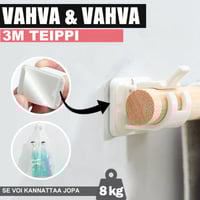 Teyou säädettävät ja naulattomat verhotangon pidikkeet