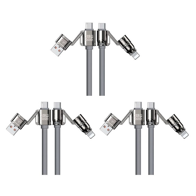 Liquid Silicone 4-in-1 Fast Charging Cable