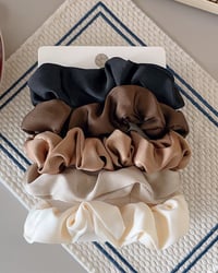 Fresh multi-color hair scrunchies 5-piece set