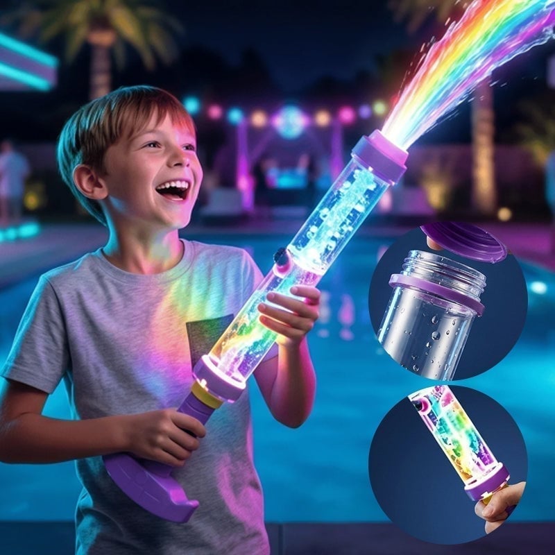 LED rainbow water gun