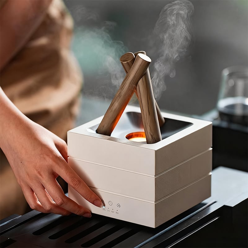 Sakerplus Flame Effect Essential Oil Humidifier