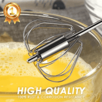 🥚Kitchen Semi-automatic Egg Beater Stainless Steel Easy Whisk
