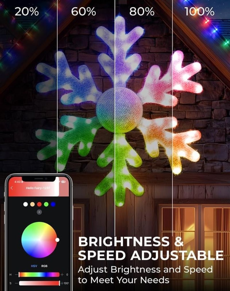 Smart Led Snowflake Christmas Lights