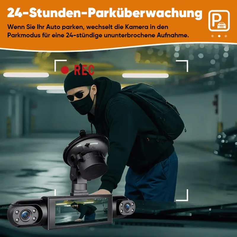 4-Kanal-Fahrrekorder Mit Rundumüberwachung