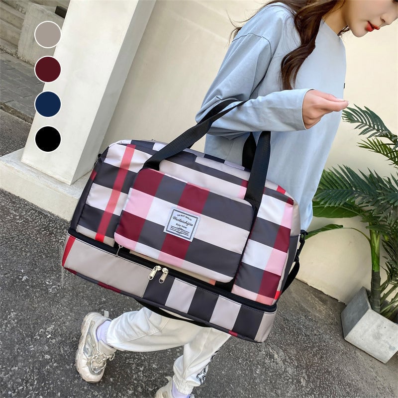 Faltbare Reisetasche mit Trocken-/Nasstrennung