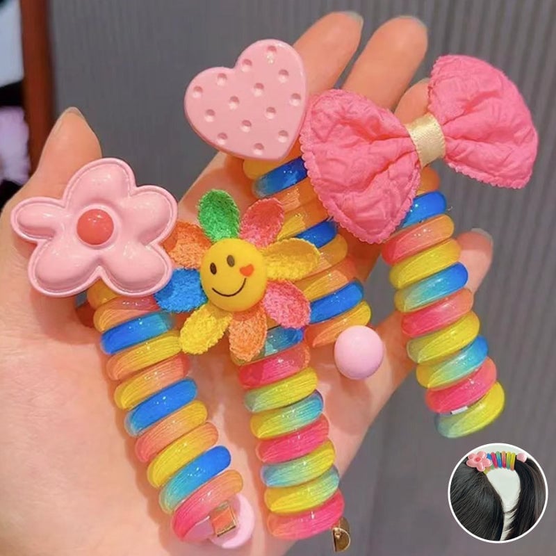 Bunte Telefonkabel-Haarbänder