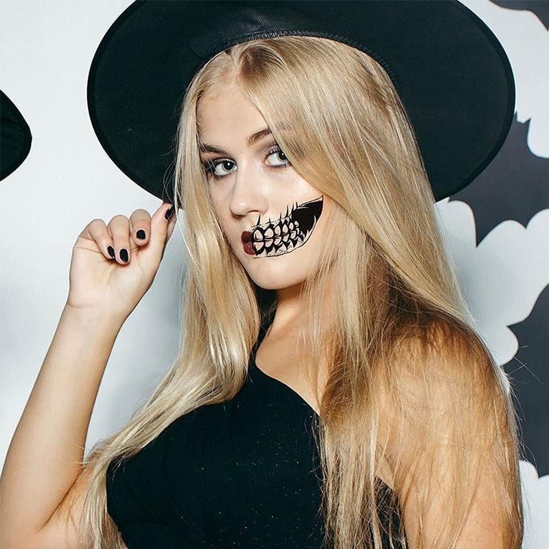 Halloween Scherz-Makeup Temporäre Tattoos (10 Stück)