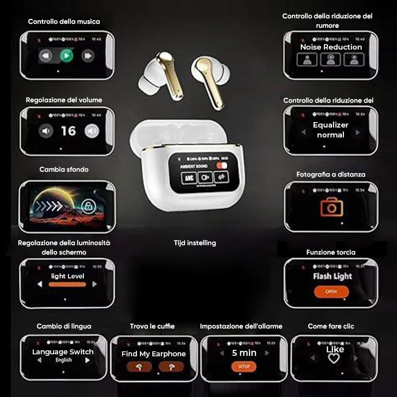 Auricolari Bluetooth con cancellazione del rumore