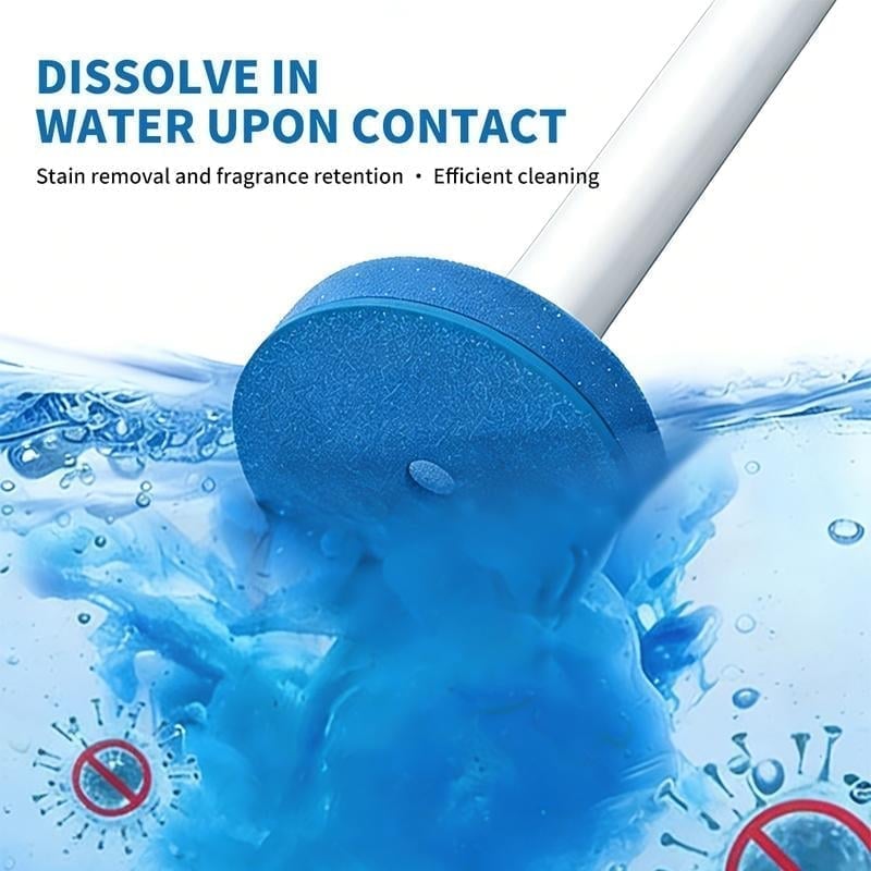 Disposable toilet brush with refills