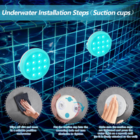 2/4 PCS - Ultra-High Brightness Rechargeable Submersible LED Lights with Remote